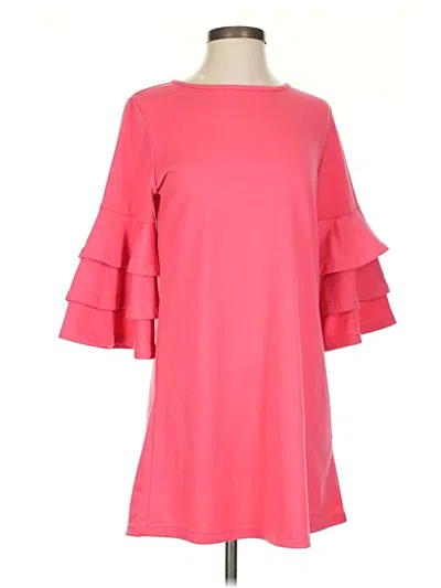 Pre-owned Simply Southern Casual Dress In Pink