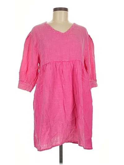 Pre-owned Simply Southern Casual Dress In Pink