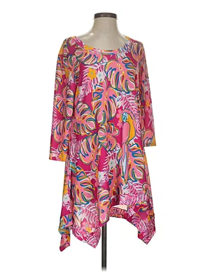 Pre-owned Simply Southern Casual Dress In Pink