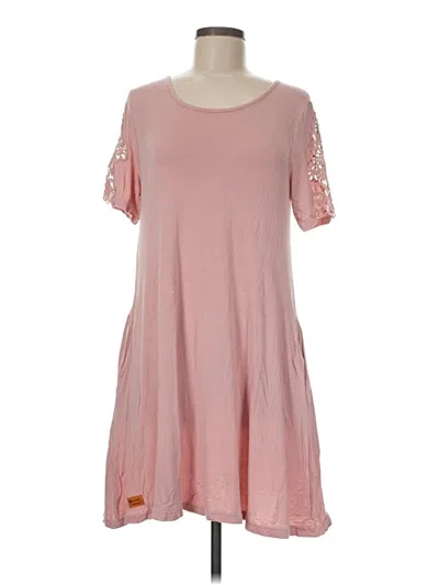 Pre-owned Simply Southern Casual Dress In Pink