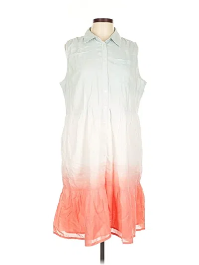 Pre-owned Simply Southern Casual Dress In White