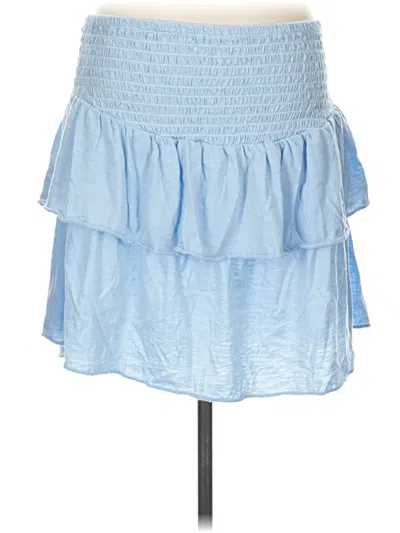 Pre-owned Simply Southern Casual Skirt In Blue