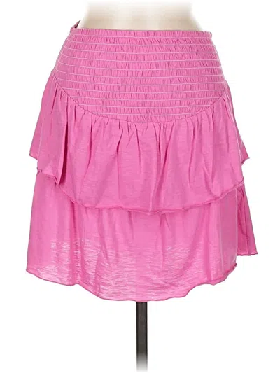 Pre-owned Simply Southern Casual Skirt In Pink