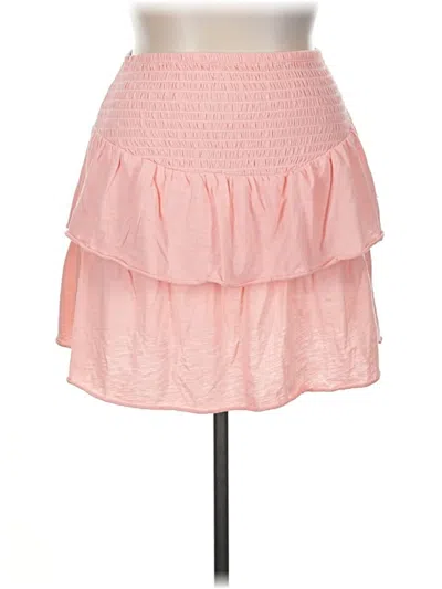 Pre-owned Simply Southern Casual Skirt In Pink