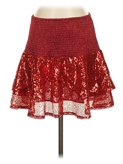 Pre-owned Simply Southern Casual Skirt In Red