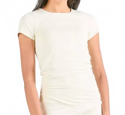 Simply Southern Double Layer Tee In Pearl In Neutral