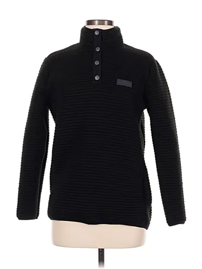 Pre-owned Simply Southern Fleece Jacket In Black