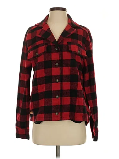Pre-owned Simply Southern Fleece Jacket In Red