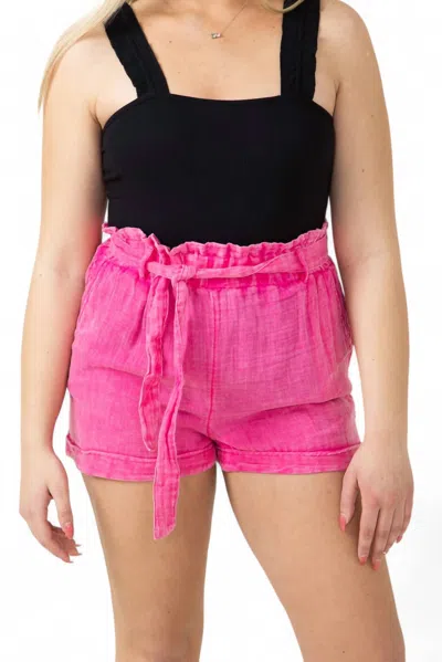 Simply Southern Gauze Shorts In Hot Pink