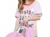 Simply Southern Holly Jolly Sequin Dress In Pink