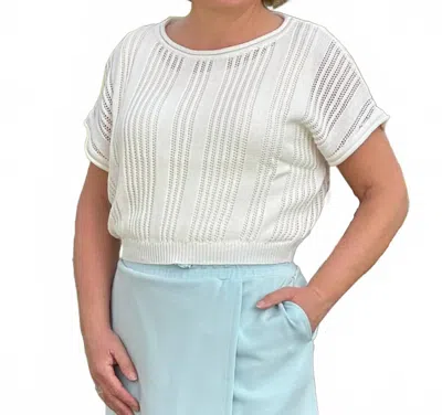 Simply Southern Lighten Up Sweater In Pearl In Neutral