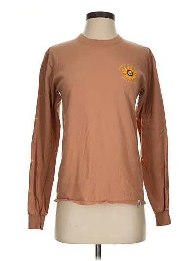 Pre-owned Simply Southern Long Sleeve T-shirt In Brown