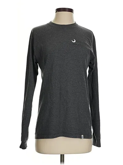 Pre-owned Simply Southern Long Sleeve T-shirt In Gray