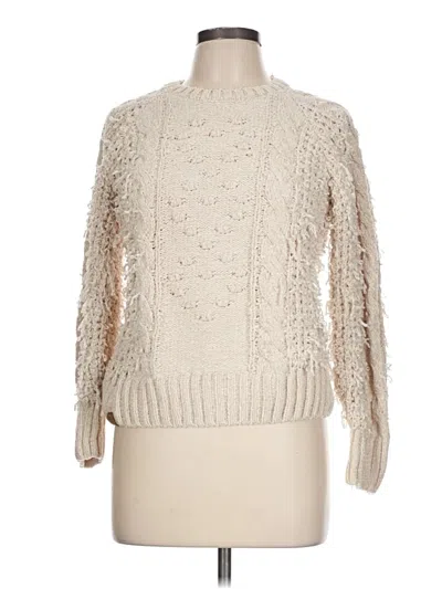 Pre-owned Simply Southern Long Sleeve Turtleneck In White