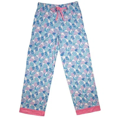 Simply Southern Lounge Pants In Pineapple In Blue