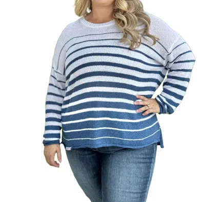 Simply Southern Nantucket Sweater In Deep Sea In Blue