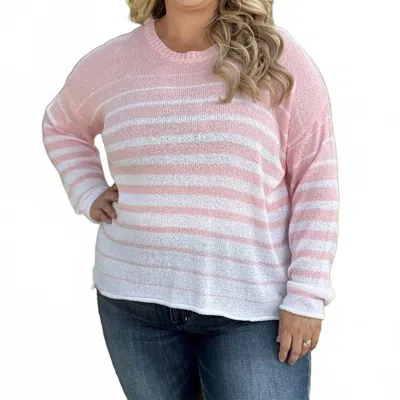 Simply Southern Nantucket Sweater In Pink In Multi
