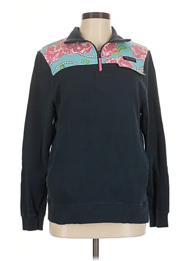 Pre-owned Simply Southern Pullover Sweater In Blue