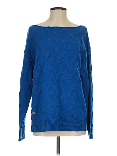 Pre-owned Simply Southern Pullover Sweater In Blue