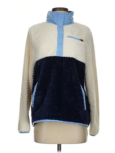 Pre-owned Simply Southern Pullover Sweater In Blue