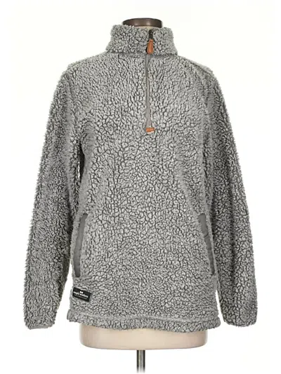 Pre-owned Simply Southern Pullover Sweater In Gray