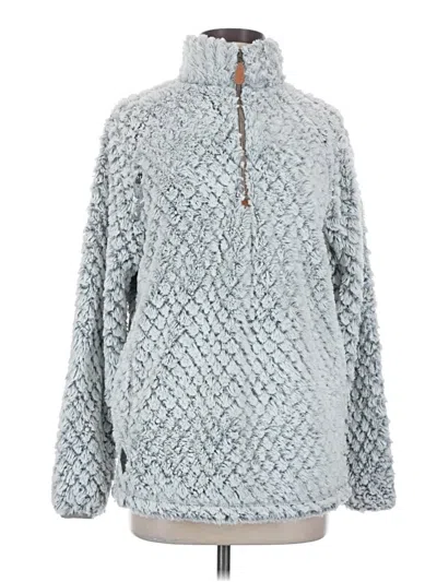 Pre-owned Simply Southern Pullover Sweater In Gray