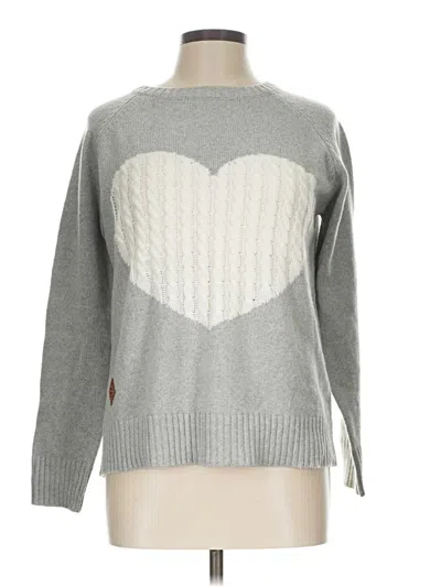 Pre-owned Simply Southern Pullover Sweater In Gray