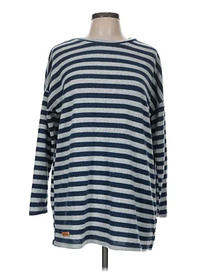 Pre-owned Simply Southern Pullover Sweater In Gray