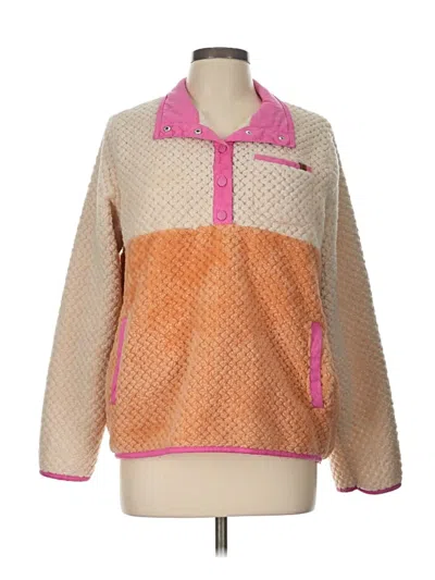 Pre-owned Simply Southern Pullover Sweater In Orange