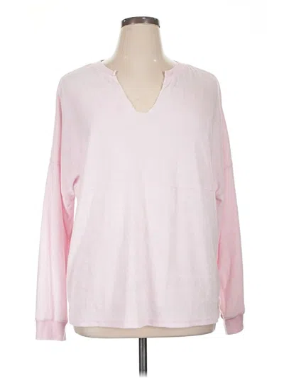 Pre-owned Simply Southern Pullover Sweater In Pink