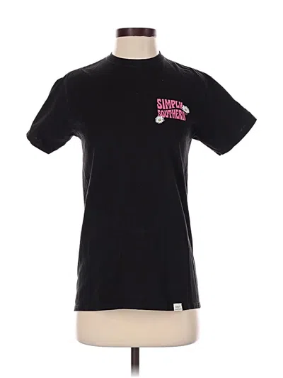 Pre-owned Simply Southern Short Sleeve T-shirt In Black