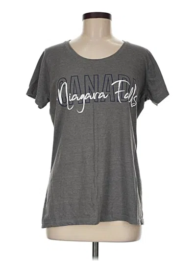 Pre-owned Simply Southern Short Sleeve T-shirt In Gray