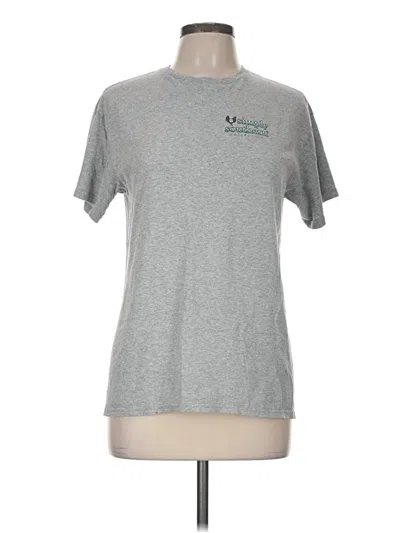 Pre-owned Simply Southern Short Sleeve T-shirt In Gray