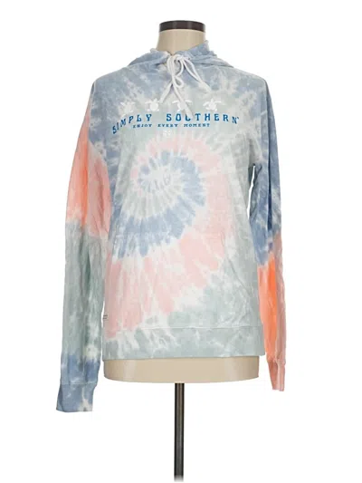 Pre-owned Simply Southern Sweatshirt In Blue