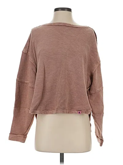 Pre-owned Simply Southern Sweatshirt In Brown