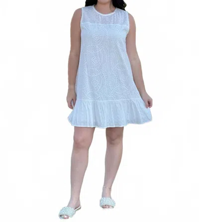 Simply Southern Sweet On Spring Dress In White In Blue