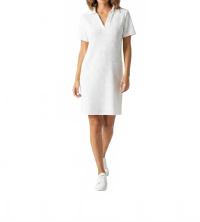 Simply Southern Terry Dress In Ivory In White