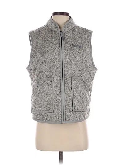 Pre-owned Simply Southern Vest In Gray