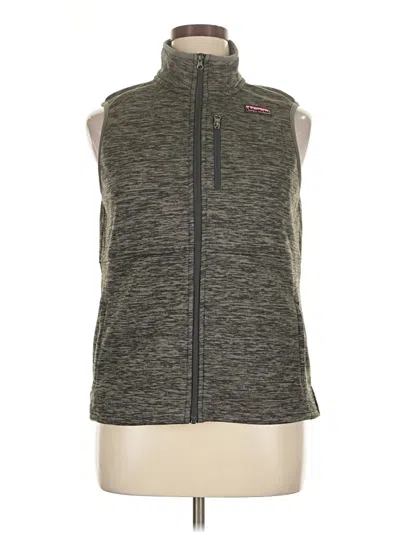 Pre-owned Simply Southern Vest In Gray