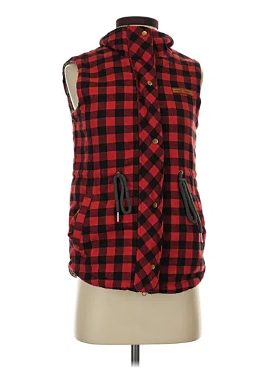 Pre-owned Simply Southern Vest In Red