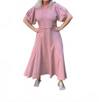 Simply Southern Vivian Midi Dress In Cinnamon In Pink