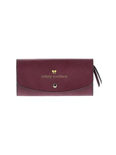 Pre-owned Simply Southern Wallet In Burgundy