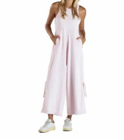 Simply Southern Washed Jumpsuit In Rose In Pink