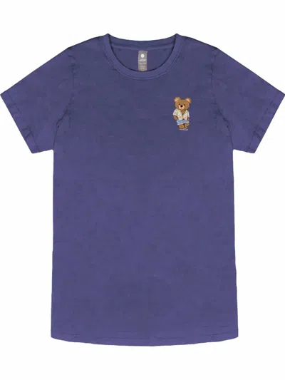 Simply Southern Women's All Good Tee In Washed Navy In Blue