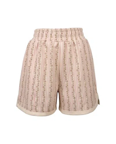 Simply Southern Women's Cozy Lounge Shorts In Blush In Beige