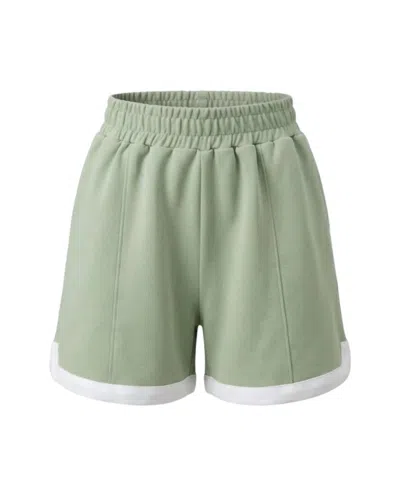 Simply Southern Women's Cozy Lounge Shorts In Sage In Green