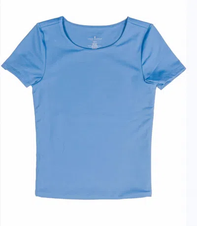 Simply Southern Women's Double Layer Stretchy Top In Blue
