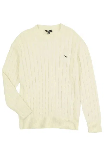 Simply Southern Women's Emma Sweater In White In Yellow