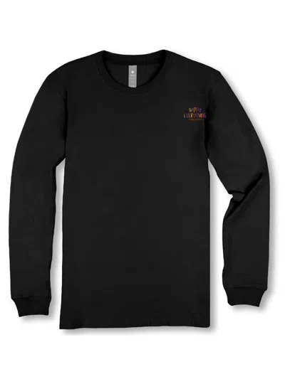 Simply Southern Women's Happy Everything Gnomes Fall Holiday Tee In Black