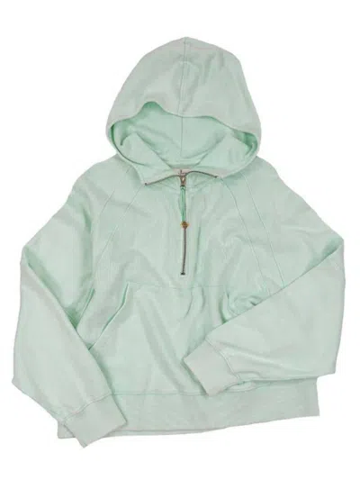 Simply Southern Women's Scuba Pullover Sweatshirt - Plus In Mint In Green